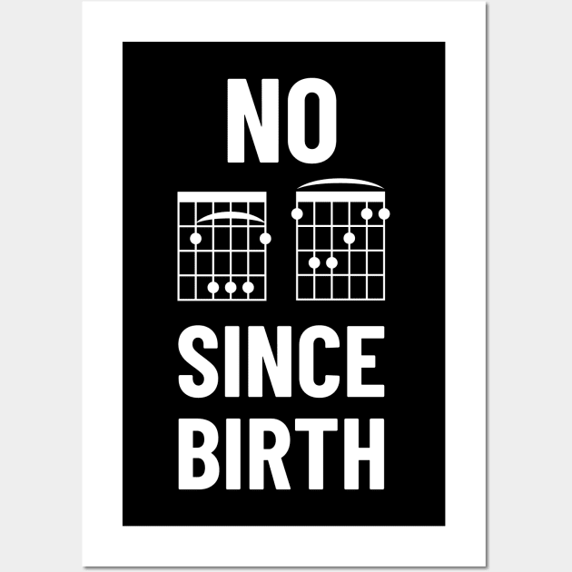 No BF Since Birth B and F Chords Tabs Dark Theme Wall Art by nightsworthy